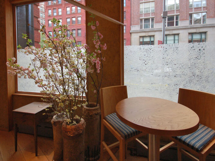 Window Treatment For Brushstroke Restaurant, Tribeca, New York