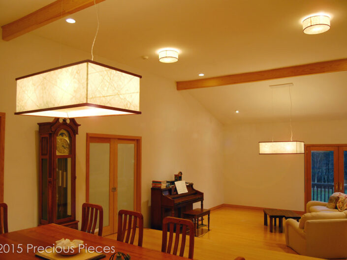 Washi Lighting Fixtures for Private Residence