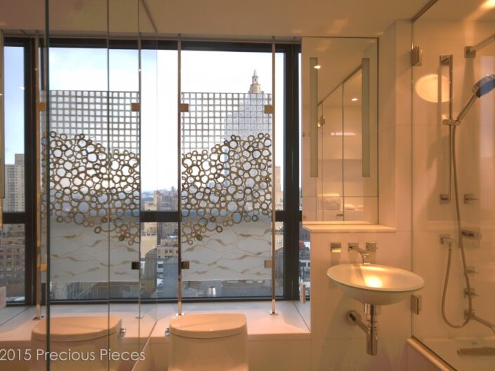 Laminated Glass Washi Screen for Central Park View Private Residence