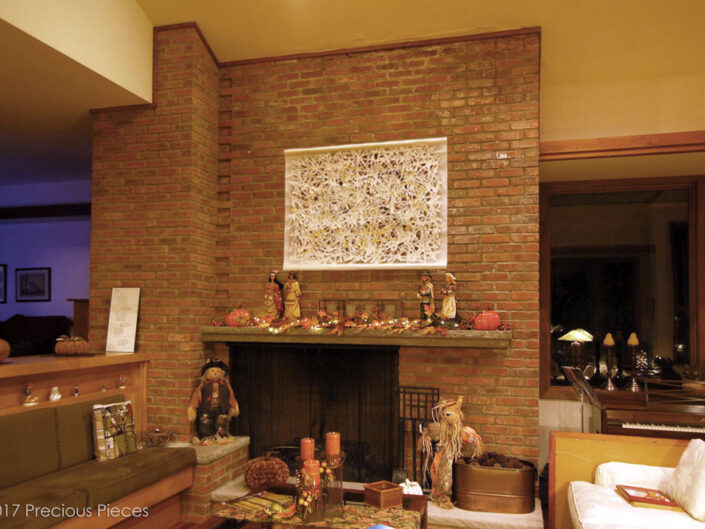 Washi Art Wall Piece for Modern Living Room
