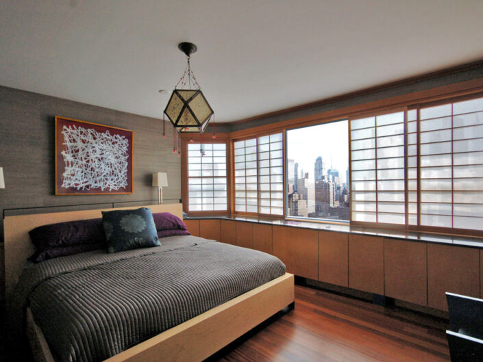 Shoji window screen treatment for Park Avenue residence